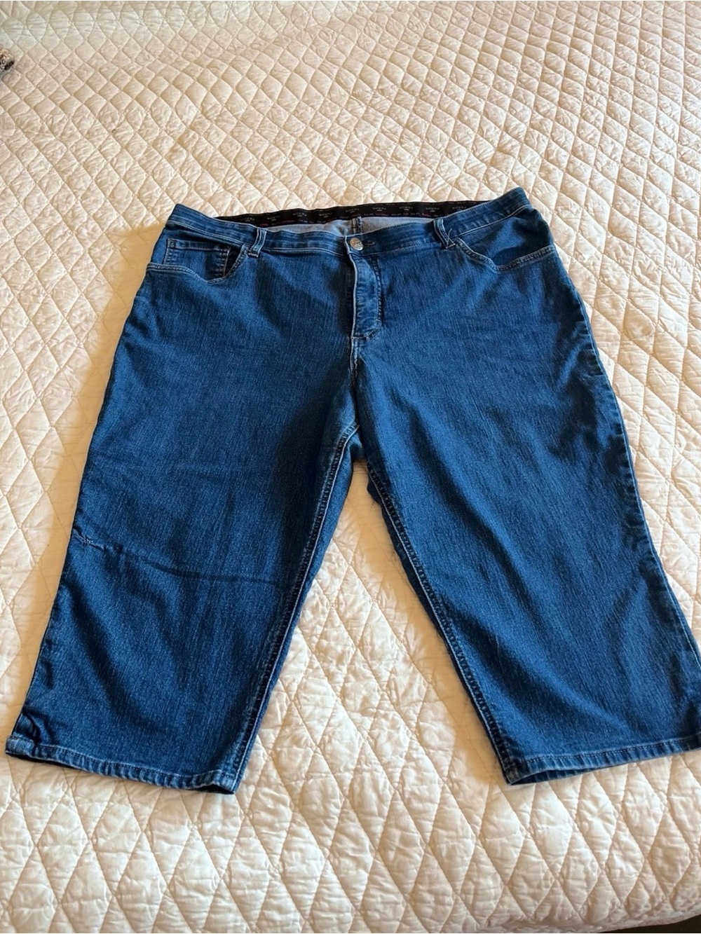 Women’s Riders by Lee Dark Blue Relaxed Fit Denim Shorts size 22W